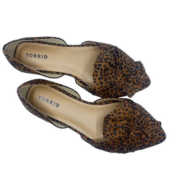 Torrid Leopard Print Bow Women's Flats - Picture 6 of 9